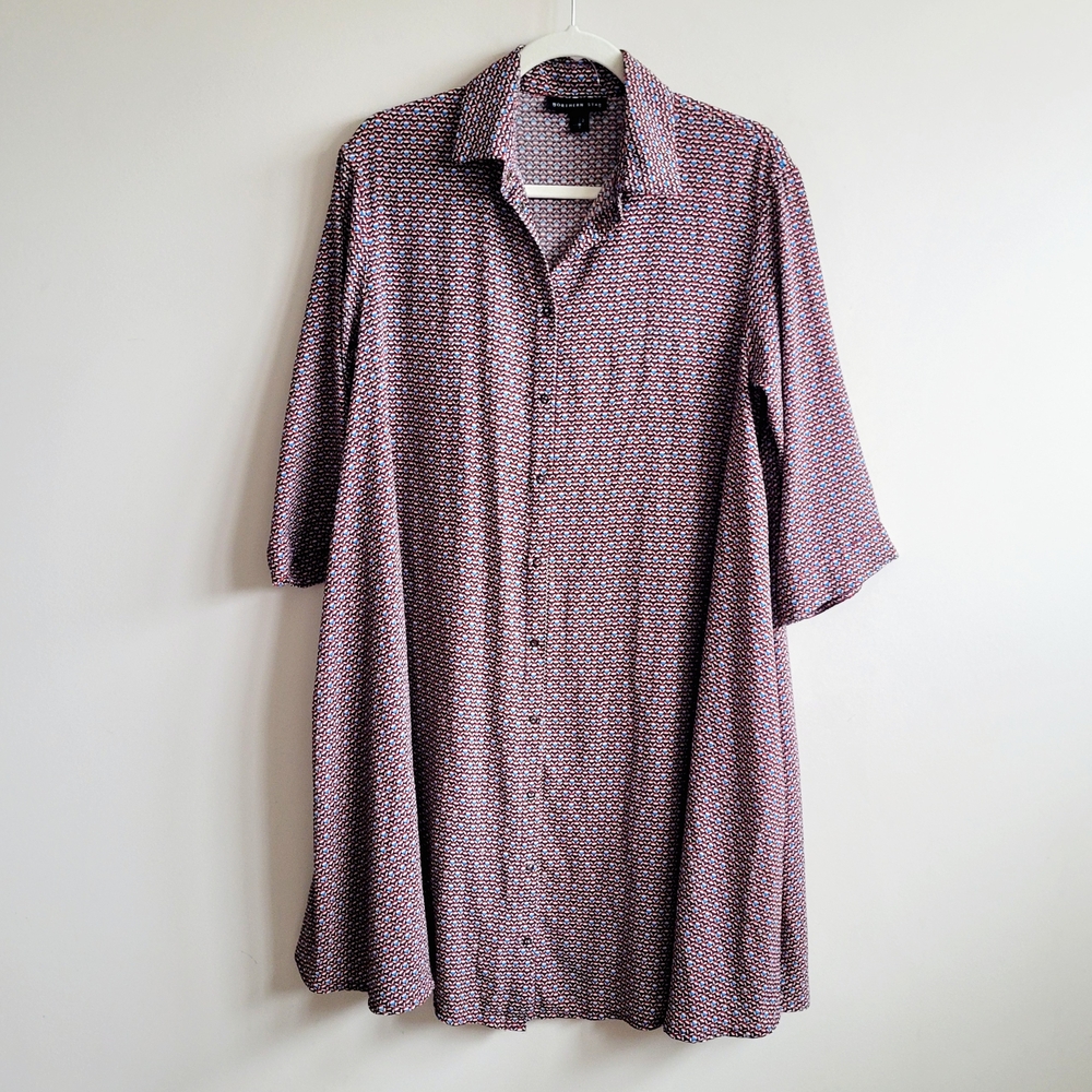 Northern Star Retro Floral‎ Print Shirt Dress
